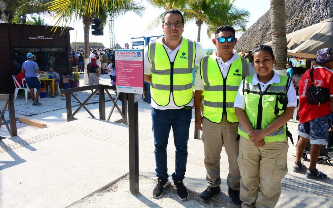 REGISTRA SALDO BLANCO EL OPERATIVO SEMANA SANTA “OCÉANO” REALIZADO EN EL BALNEARIO INCLUSIVO PLAYA BONITA