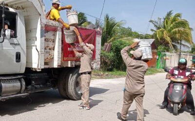 REALIZAN JORNADA DE DESCACHARRIZACIÓN EN ESCÁRCEGA