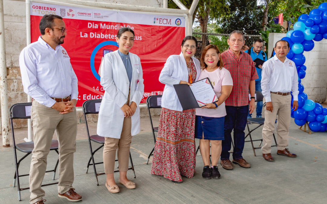 POR SU APORTACIÓN EN EL CUIDADO DE LA DIABETES, RECONOCEN A GRUPOS DE AYUDA MUTUA (GAM) DE CENTROS DE SALUD
