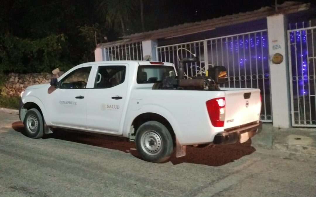 CON ROCIADO EN SITIOS CON MAYOR DENSIDAD DEL MOSCO AEDES AEGYPTI  PROTEGEN DEL DENGUE A LA POBLACIÓN