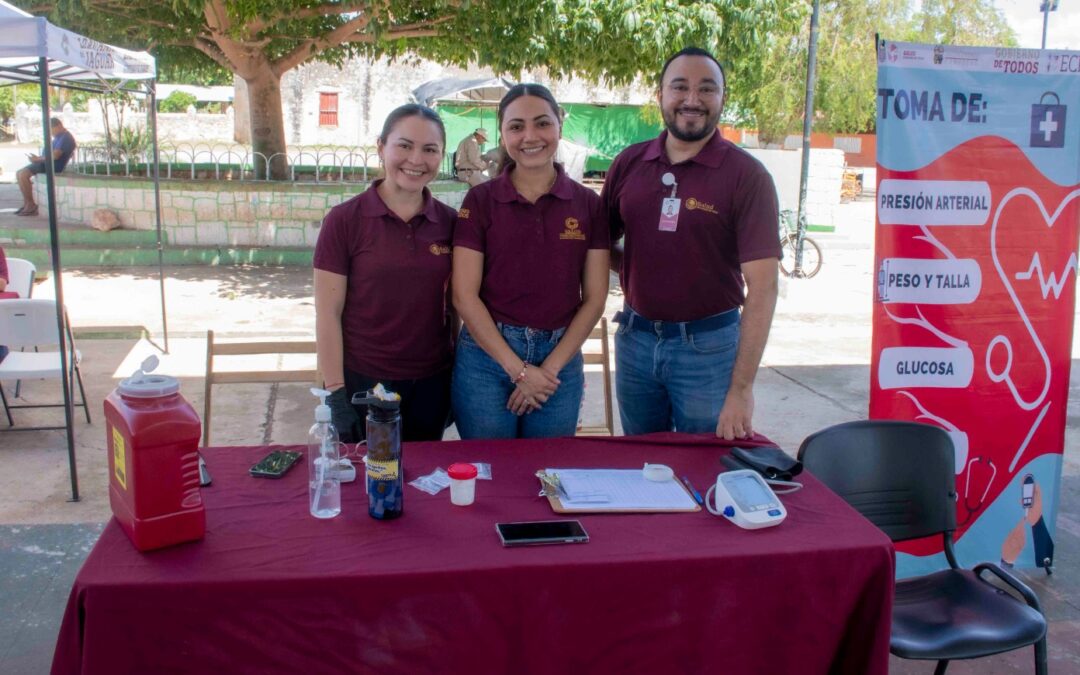 Acercan servicios gratuitos de Salud en tu Barrio a Pocboc, Hecelchakán