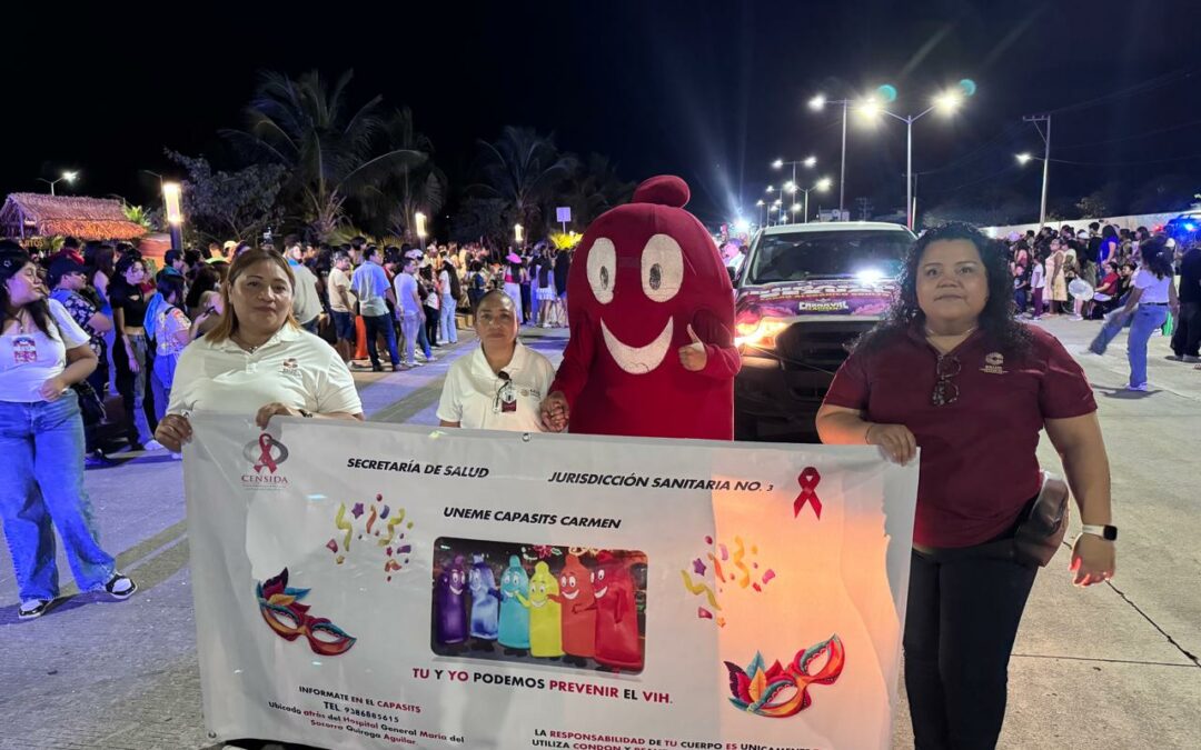 Personal del UNEME CAPASITS participó en el tradicional sábado de bando