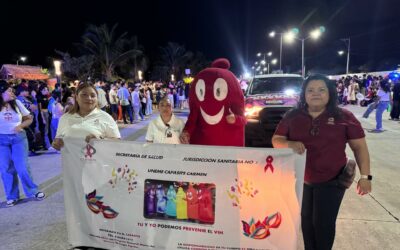 Personal del UNEME CAPASITS participó en el tradicional sábado de bando