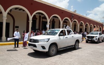 Acompaña secretario de Salud a la gobernadora Layda Sansores en el banderazo de La Ruta de la Transformación en Champotón