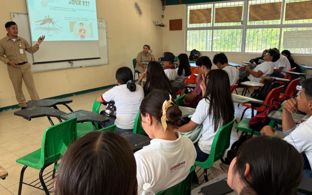 Fortalecen prevención del dengue en escuelas, colonias y comunidades